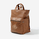 Monogrammed Commuter Backpack | Brown