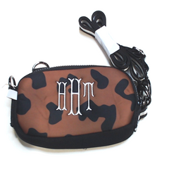 BLOOPER BAG: Monogrammed Neoprene Phone Crossbody