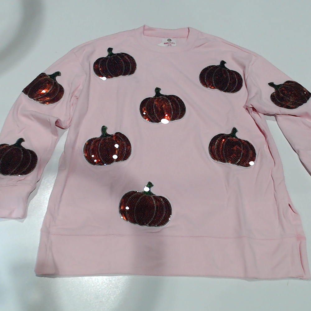 BLOOPER CLOTHING: BLANK Sequin Fall Sweatshirt