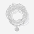 alpha chi omega gold pearl bow bracelet stack