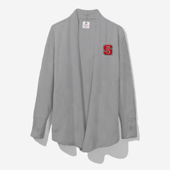 NC State Wolfpack Sweatshirt Cardigan | Heathered Gray