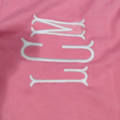 BLOOPER CLOTHING: Monogrammed Flutter Sleeve Top