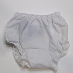 BLOOPER KIDS: Monogrammed White Eyelet Baby Bloomers