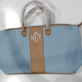 BLOOPER BAG: Monogrammed Seersucker Weekender - Promotional