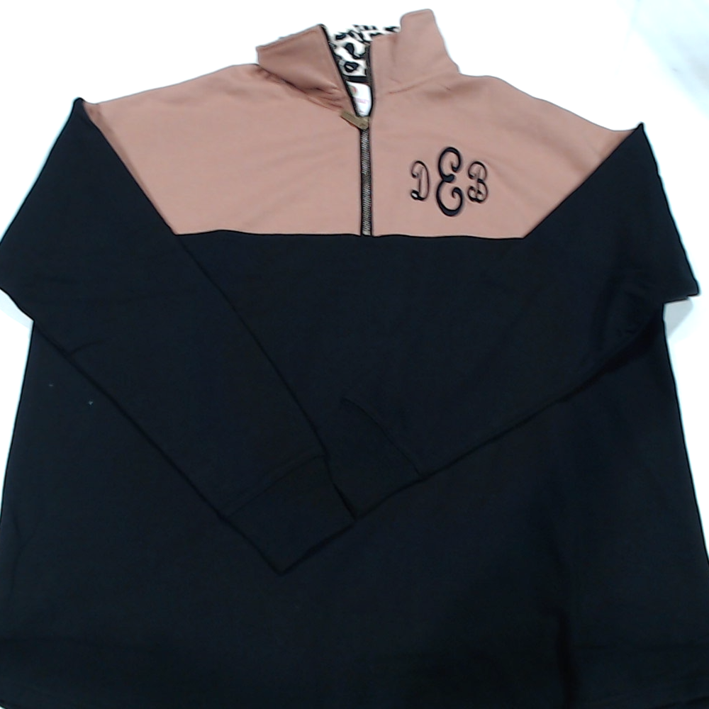 BLOOPER CLOTHING: Monogrammed Quarter Zip Sweatshirt