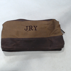 BLOOPER ACCESSORY: Personalized Waxed Canvas Dopp Kit