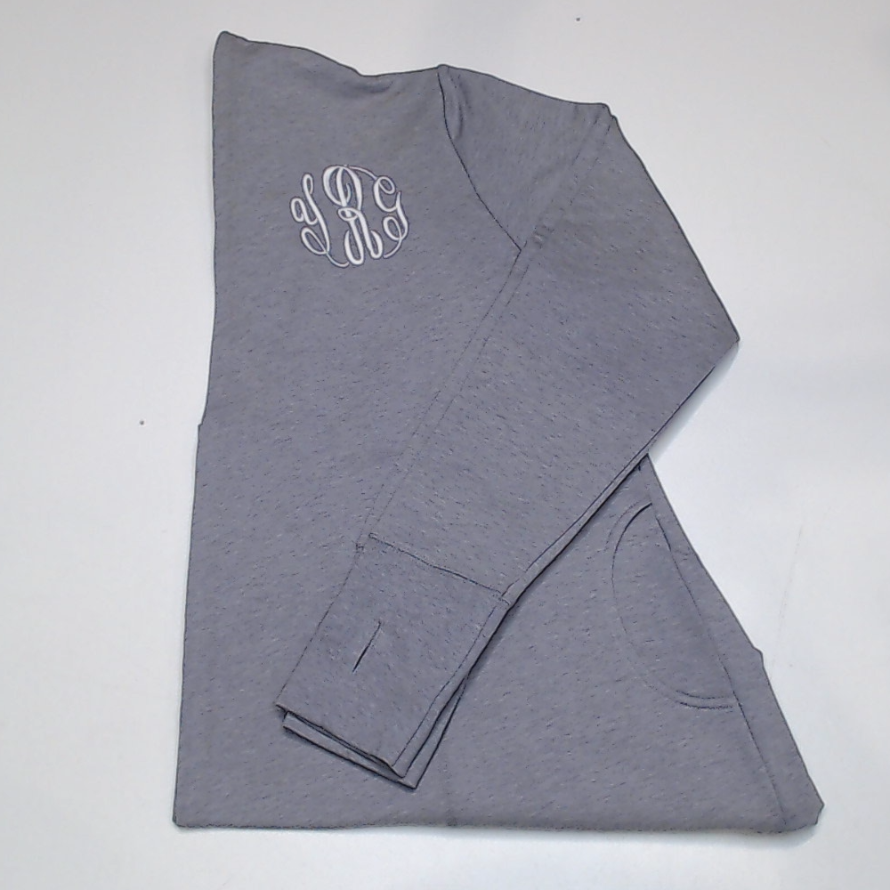 BLOOPER CLOTHING: Monogrammed Sweatshirt Cardigan