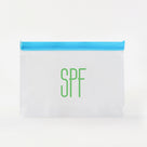 Monogrammed Sunscreen Bag | Bright Blue
