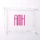 Personalized Acrylic Catchall Tray | Clear