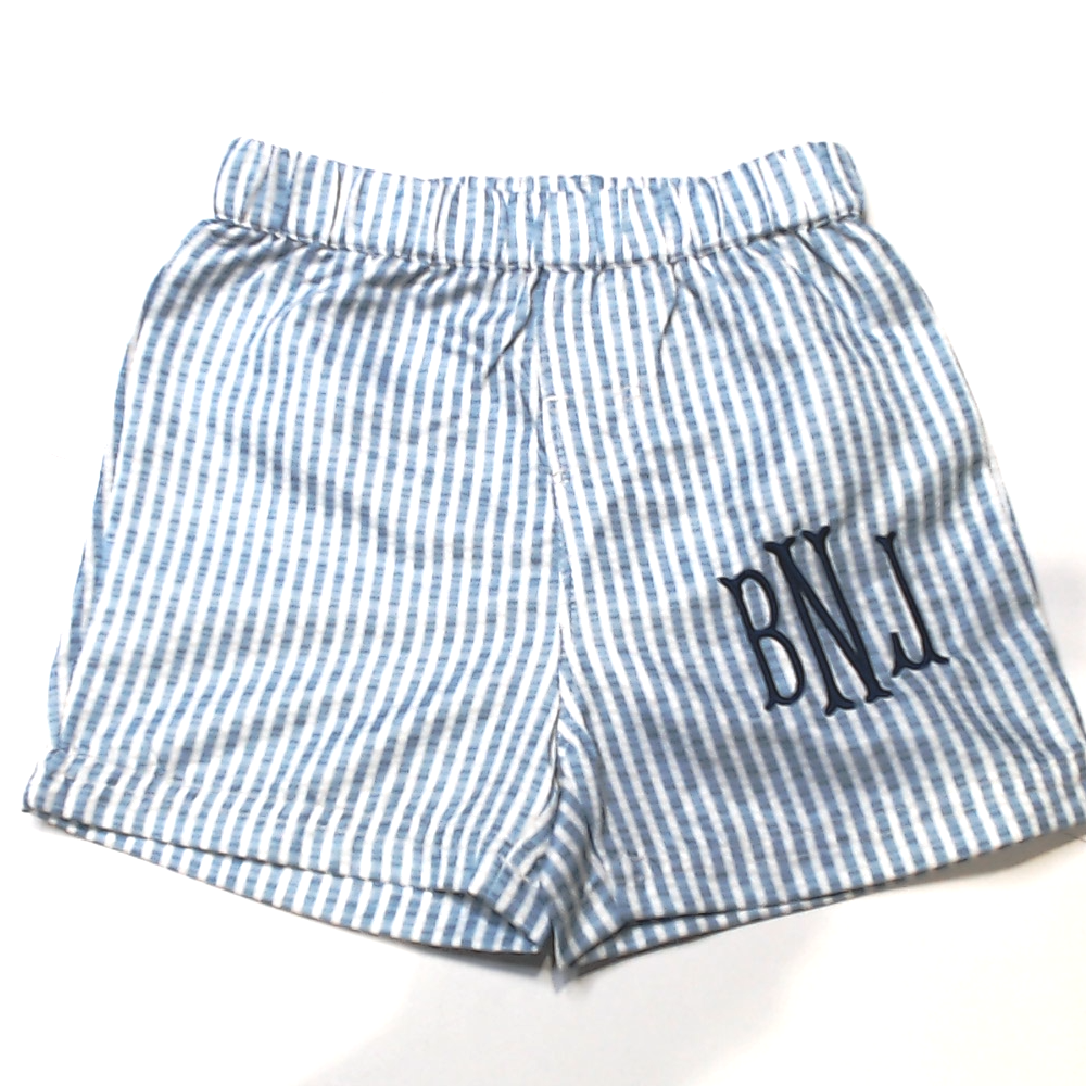 BLOOPER KIDS: Monogrammed Boys Swim Trunks