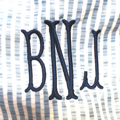 BLOOPER KIDS: Monogrammed Boys Swim Trunks