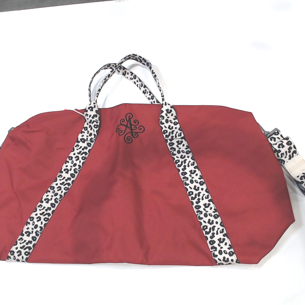BLOOPER BAG: Monogrammed Weekend Bag