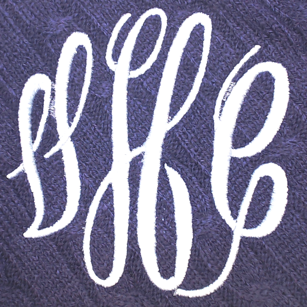 BLOOPER CLOTHING: Monogrammed Poncho