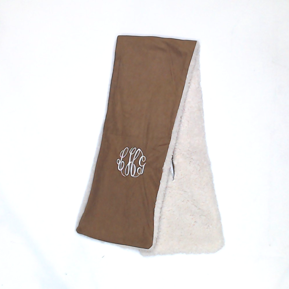 BLOOPER ACCESSORY: Monogrammed Scarf