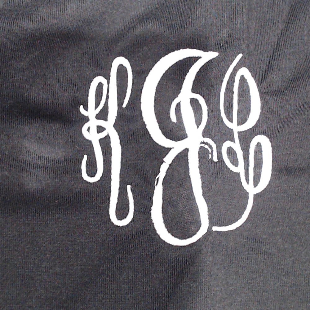 BLOOPER CLOTHING: Monogrammed Peplum Top