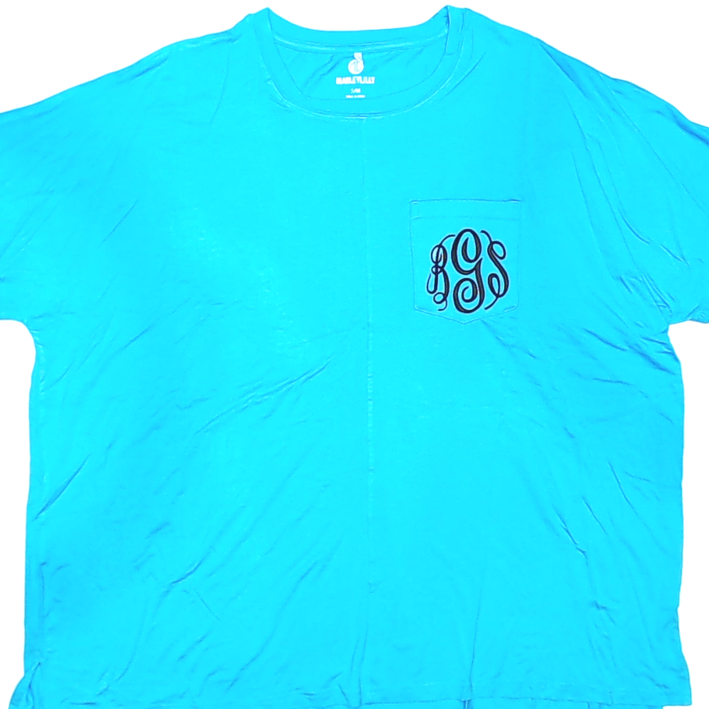 BLOOPER CLOTHING: Monogrammed Short Sleeve Tunic
