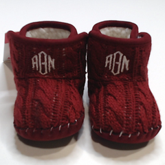 BLOOPER KIDS: Monogrammed Baby Booties