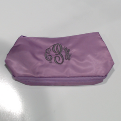 BLOOPER BAG: Monogrammed Double Layer Makeup Bag