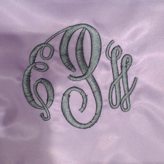 BLOOPER BAG: Monogrammed Double Layer Makeup Bag