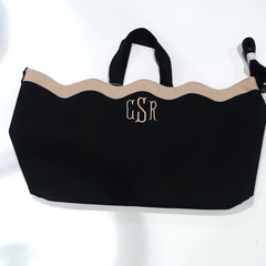 BLOOPER BAG: Monogrammed Wavy Top Weekender