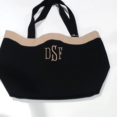 BLOOPER BAG: Monogrammed Wavy Top Tote