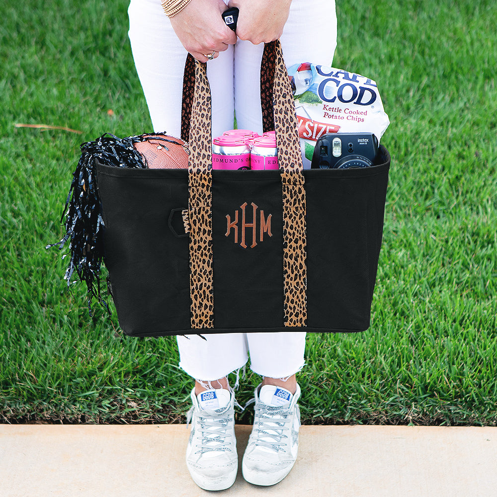 girl holding black market basket
