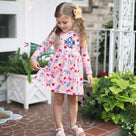 Monogrammed Girls Twirl Dress | ABC Blooms