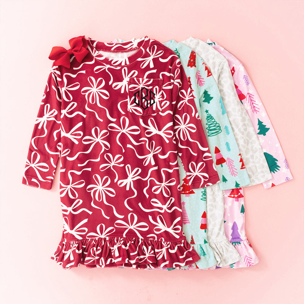 girls nightgown group flatlay