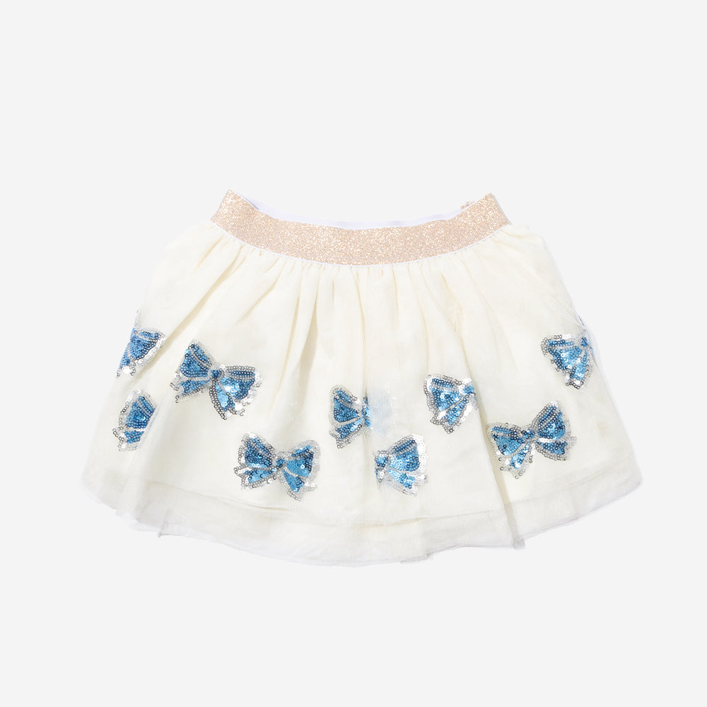 girls tutu skirt in blue bows