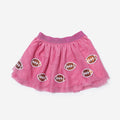 girls tutu skirt in hot pink footballs 