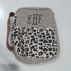 BLOOPER ACCESSORY: Monogrammed Leopard Bible Carrier