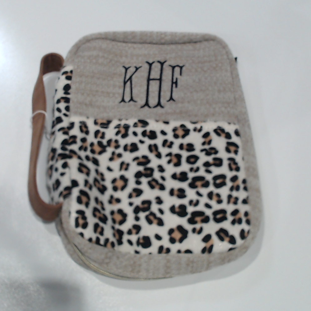 BLOOPER ACCESSORY: Monogrammed Leopard Bible Carrier