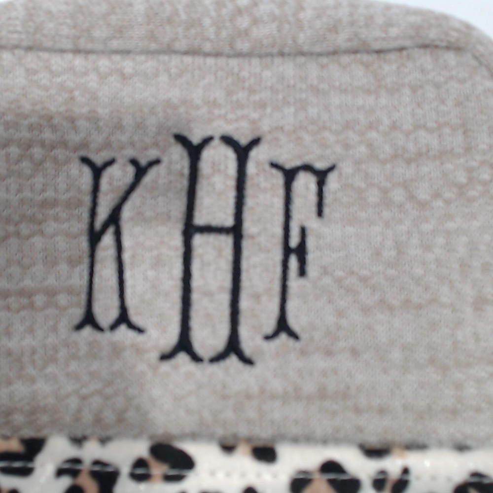 BLOOPER ACCESSORY: Monogrammed Leopard Bible Carrier