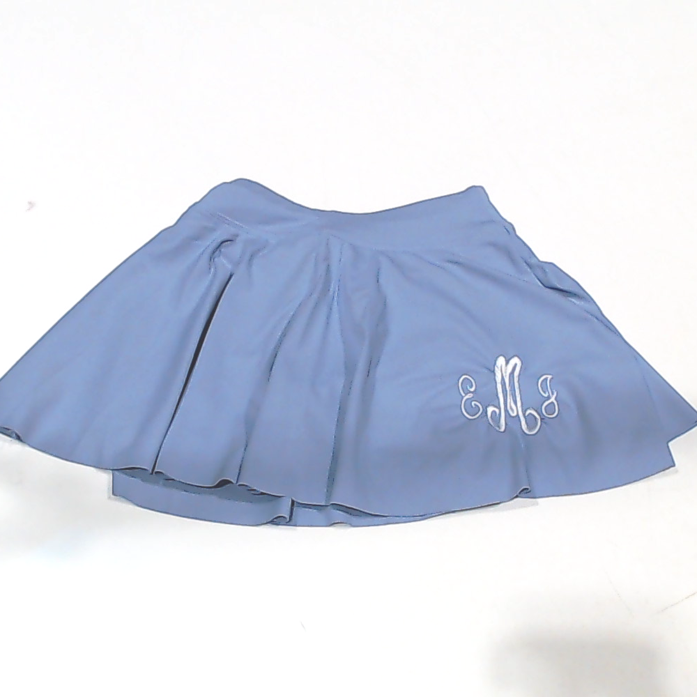 BLOOPER KIDS: Monogrammed Girls Twirl Skort