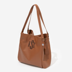 Monogrammed Hobo Purse in Brown
