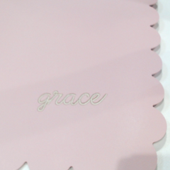 BLOOPER ACCESSORY: Monogrammed Desk Mat