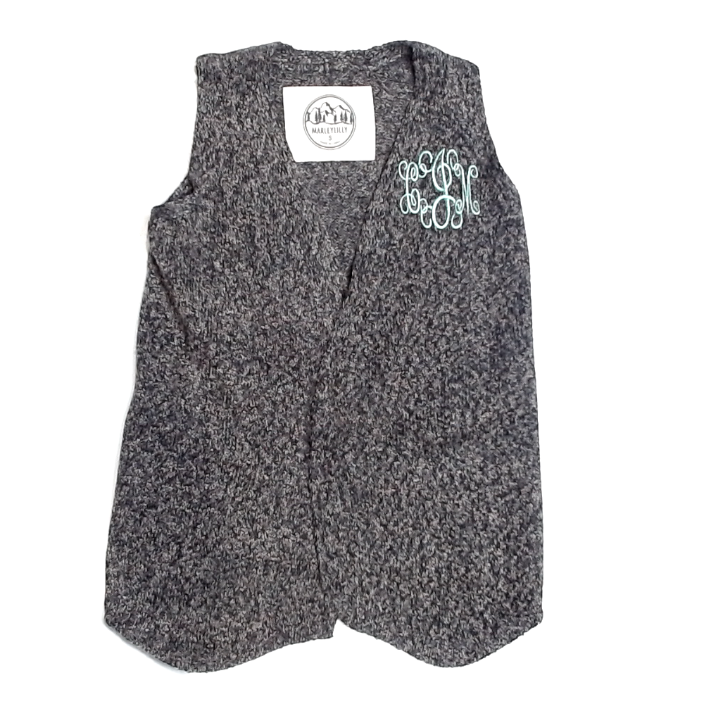 BLOOPER KIDS: Monogrammed Youth Knit Vest
