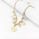 Monogrammed Signature Charm Necklace | Gold