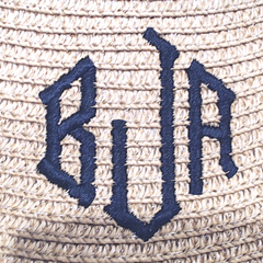 BLOOPER ACCESSORY: Monogrammed Packable Straw Visor