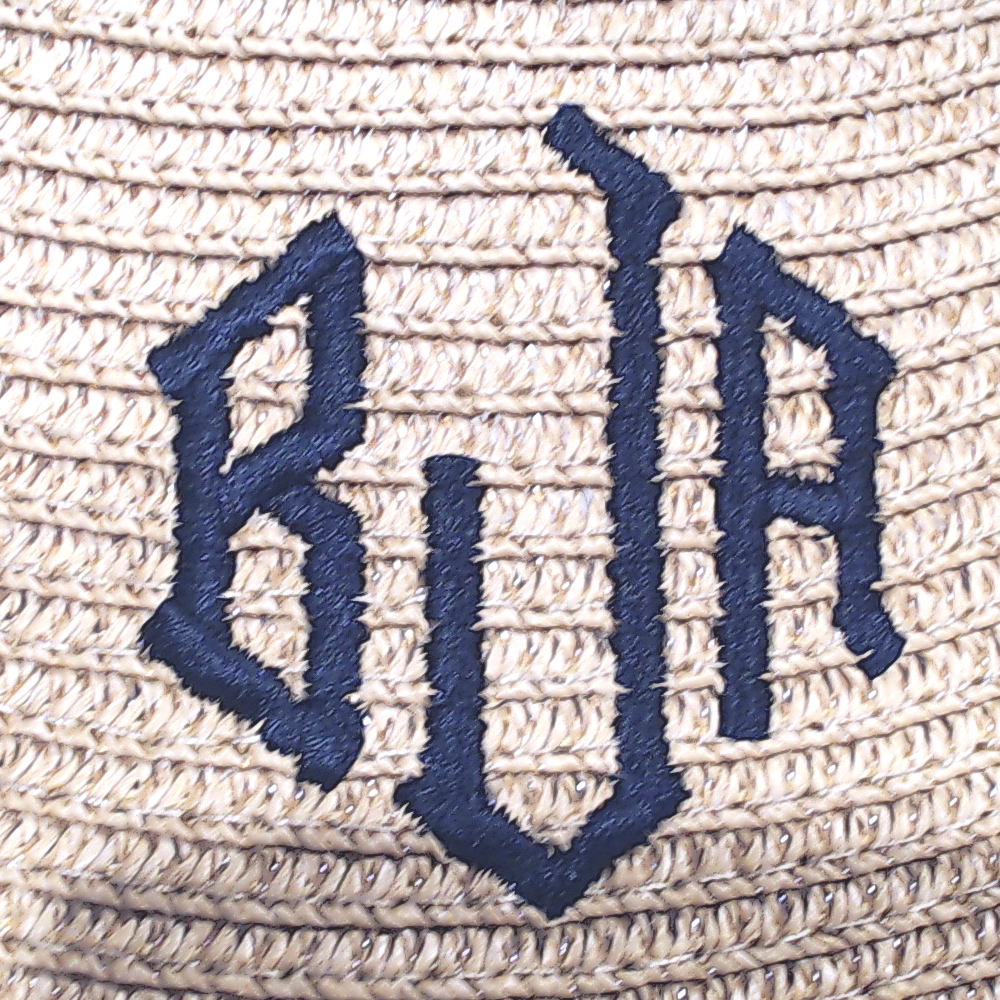 BLOOPER ACCESSORY: Monogrammed Packable Straw Visor