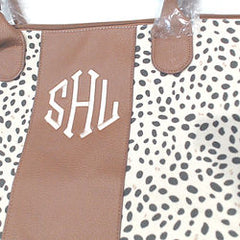 BLOOPER BAG: Monogrammed Spotted Weekender