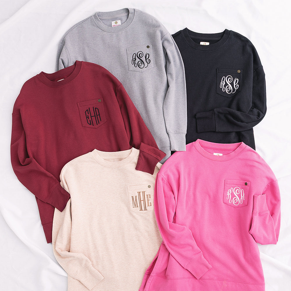 Monogrammed Crewneck Sweatshirt From Marleylilly