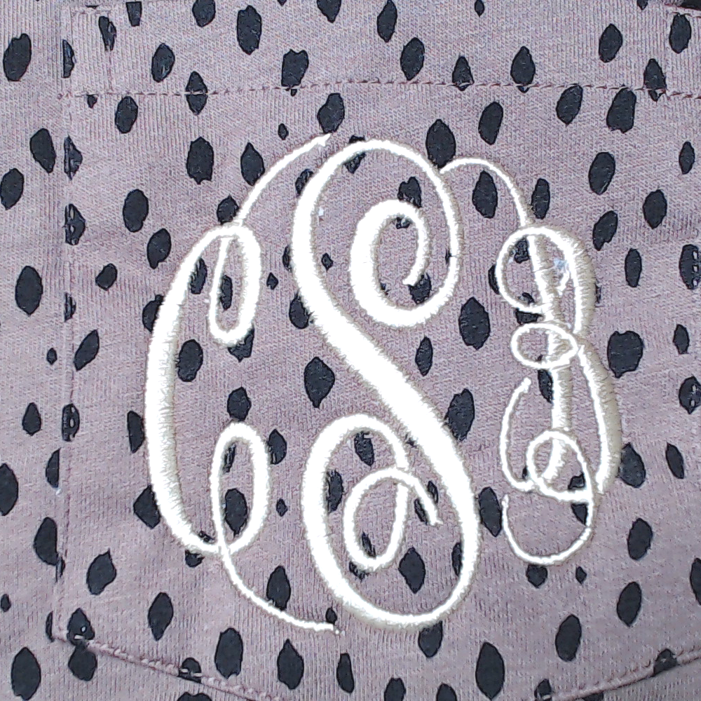 BLOOPER CLOTHING: Monogrammed Long Sleeve Shirt