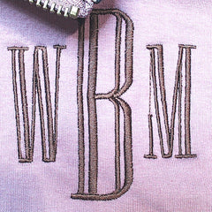 BLOOPER CLOTHING: Monogrammed Quarter Zip Sweatshirt