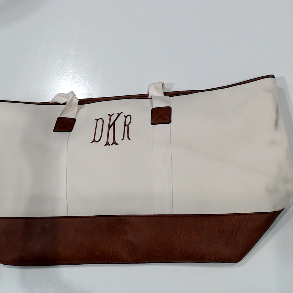 BLOOPER BAG: Monogrammed Extra Large Tote Bag