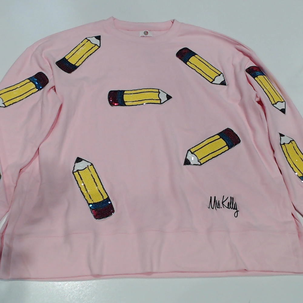 BLOOPER CLOTHING: Monogrammed Sequin Teacher Sweatshirt