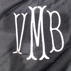 BLOOPER CLOTHING: Monogrammed Peplum Top
