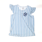 BLOOPER CLOTHING: Monogrammed Ruffle Top