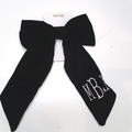 BLOOPER KIDS: Monogrammed Velvet Bow
