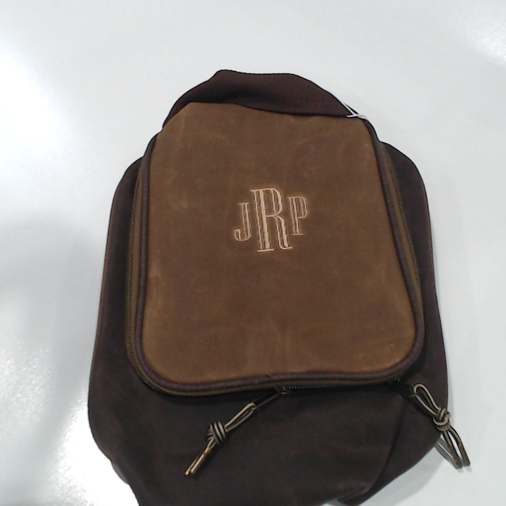 BLOOPER BAG: Personalized Waxed Canvas Hanging Toiletry Bag
